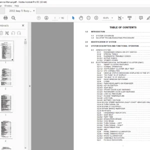 2002 Jeep TJ Body Service Manual - PDF DOWNLOAD