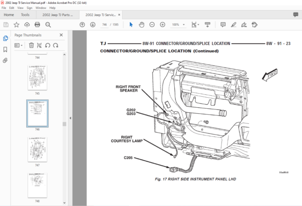 2002 Jeep Wrangler TJ Service Manual - PDF DOWNLOAD - HeyDownloads ...