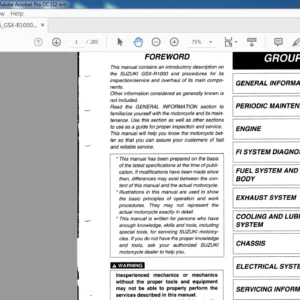 2003 -2004 SUZUKI GSX-R1000 SERVICE MANUAL - PDF DOWNLOAD