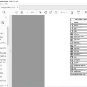2003 DODGE DAKOTA SERVICE MANUAL