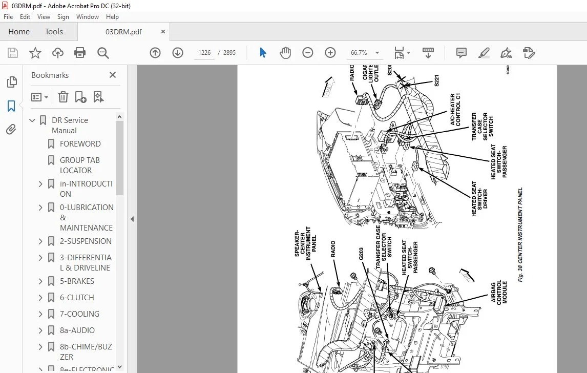 2003 DODGE RAM SERVICE MANUAL - Image 2
