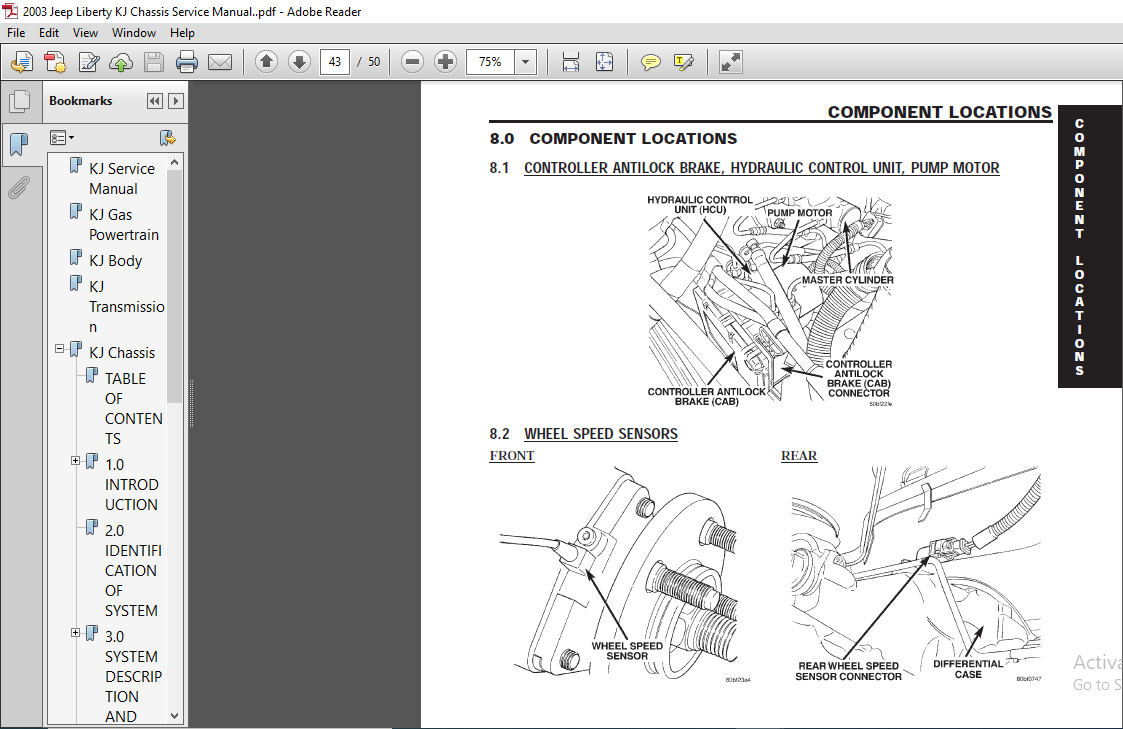 2003 Jeep Liberty KJ Chassis Service Manual - PDF DOWNLOAD ...