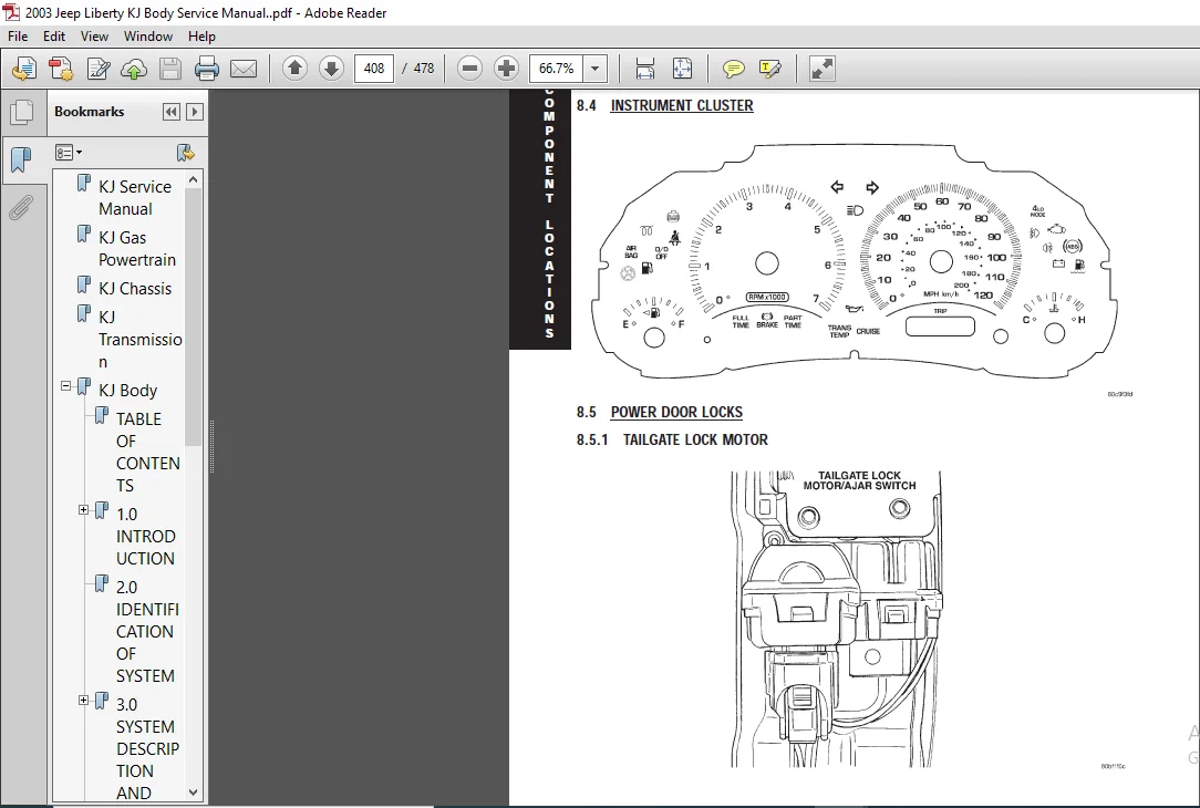 2003 Jeep Liberty KJ Body Service Manual - PDF DOWNLOAD