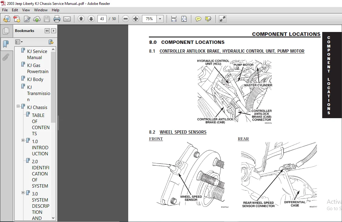 2003 Jeep Liberty KJ Chassis Service Manual 2003 Jeep Liberty KJ Chassis Service Manual