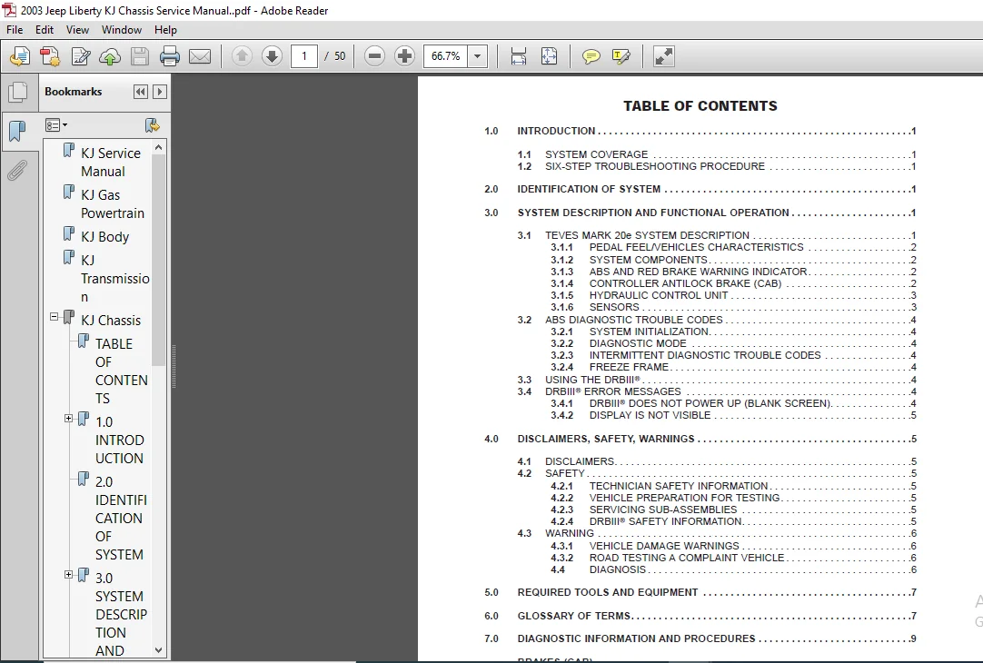 2003 Jeep Liberty KJ Parts List Manual - PDF DOWNLOAD