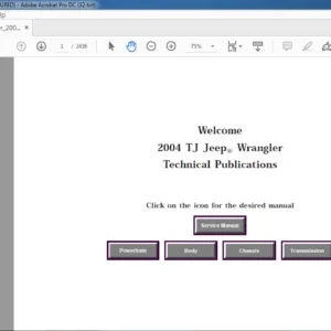 2004 JEEP WRANGLER TJ REPAIR MANUAL