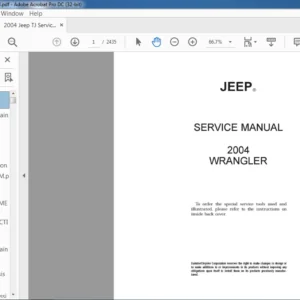 2004 Jeep Wrangler TJ Service Manual - PDF DOWNLOAD