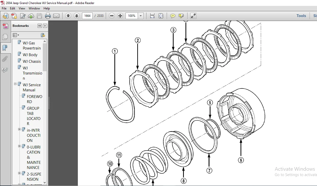 2004 Jeep Grand Cherokee WJ Service Manual - PDF DOWNLOAD