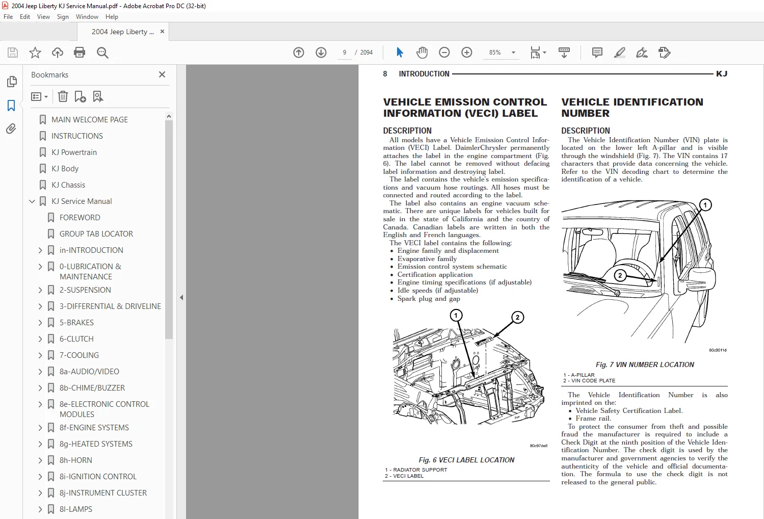 2004 Jeep Liberty KJ Service Manual 2004 Jeep Liberty KJ Service Manual
