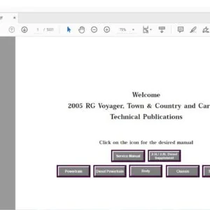 2005 CHRYSLER CARAVAN SERVICE MANUAL