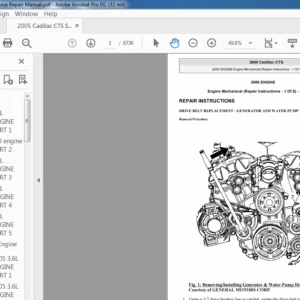 2005 Cadillac CTS Service Repair Manual - PDF DOWNLOAD