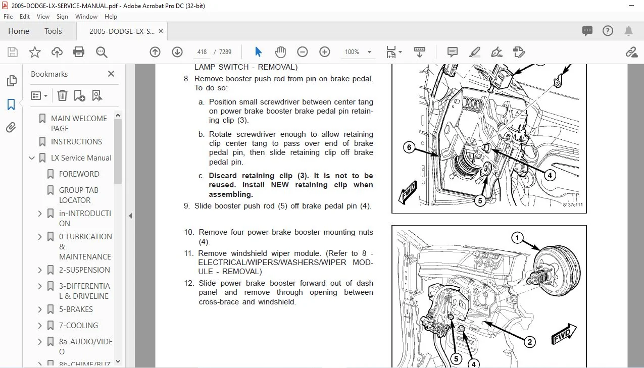 2005 DODGE MAGNUM LX SERVICE MANUAL - Image 3