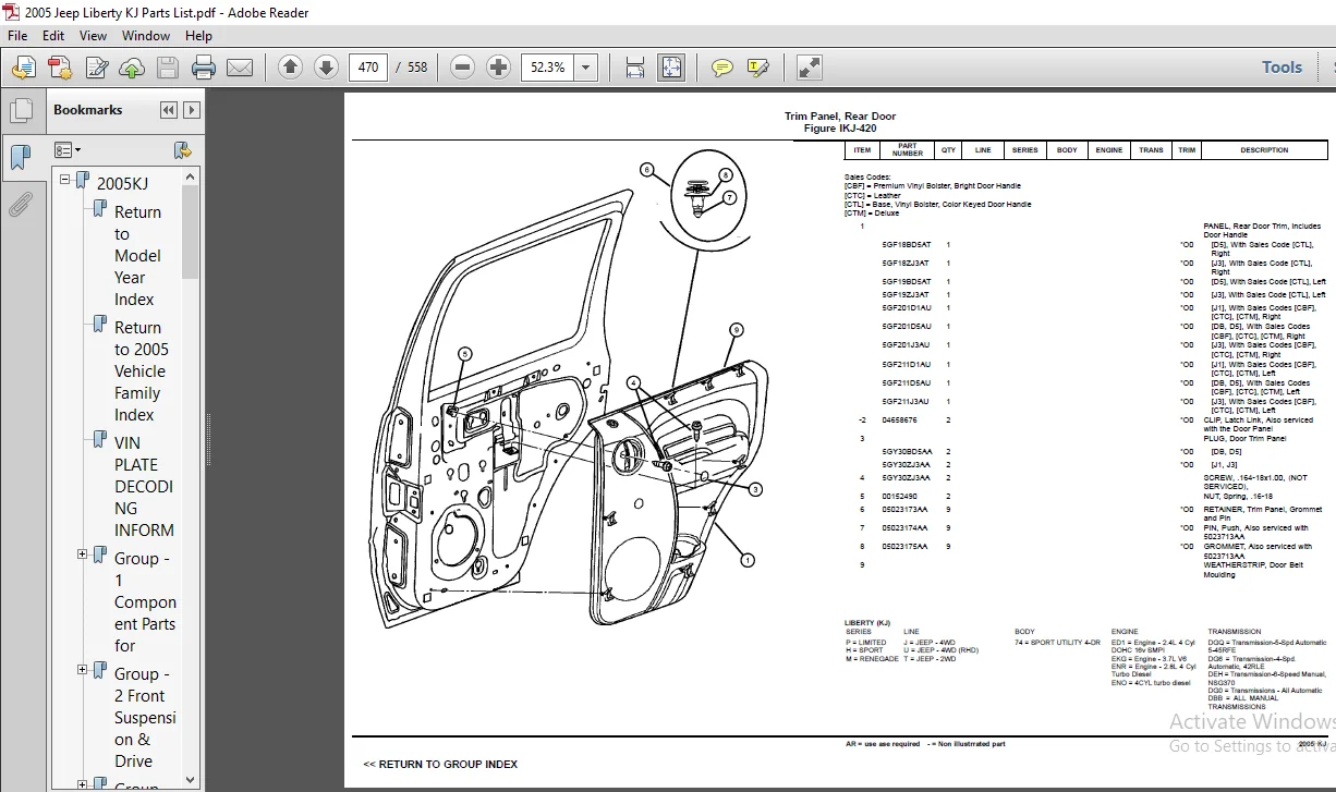 2005 Jeep Liberty KJ Parts List Manual - PDF DOWNLOAD 2005 Jeep Liberty KJ Parts List Manual - PDF DOWNLOAD