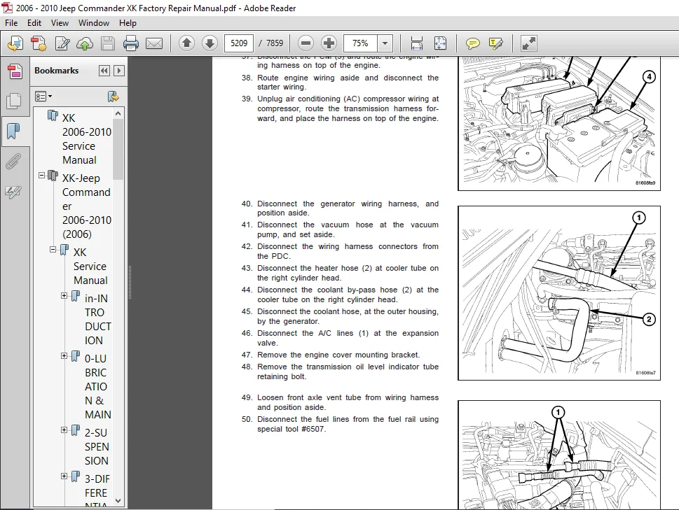2006 - 2010 Jeep Commander XK Factory Repair Manual - PDF DOWNLOAD - Image 4