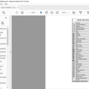 2006 DODGE MAGNUM LX SERVICE MANUAL