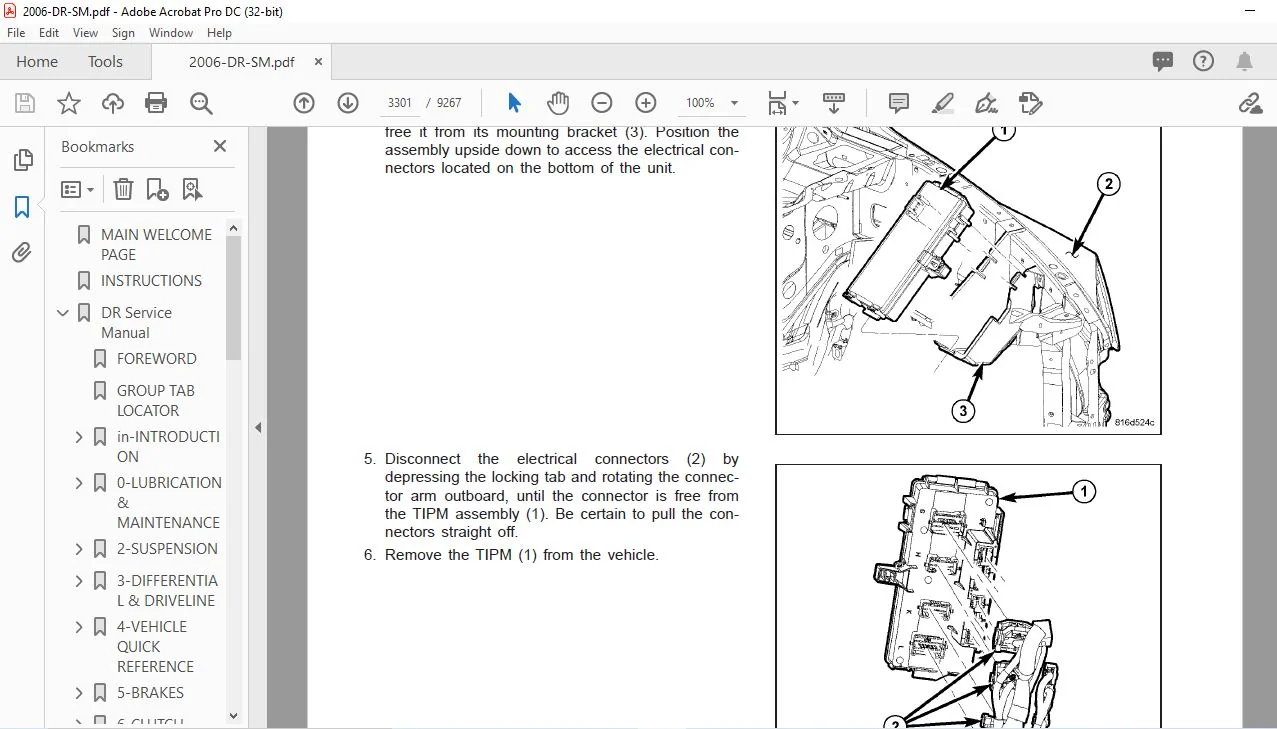 2006 DODGE RAM SERVICE MANUAL - Image 2