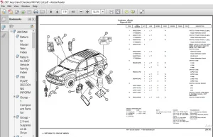 2007 Jeep Grand Cherokee WK Parts List Manual - PDF DOWNLOAD