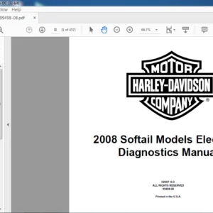 2008 Softail Models Electrical Diagnostics  Service Manual  - PDF DOWNLOAD