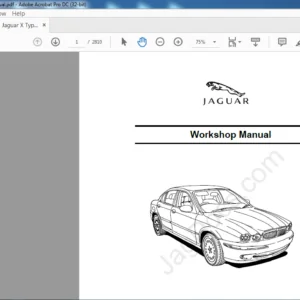 2011 Jaguar X Type Workshop Manual - PDF DOWNLOAD