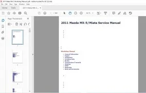 2011 Mazda MX-5 Miata Service Manual