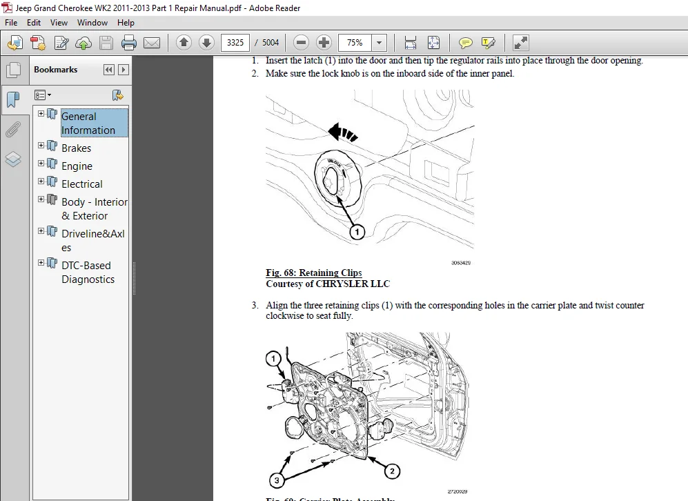 2011 Jeep Grand Cherokee Repair Manual - PDF DOWNLOAD