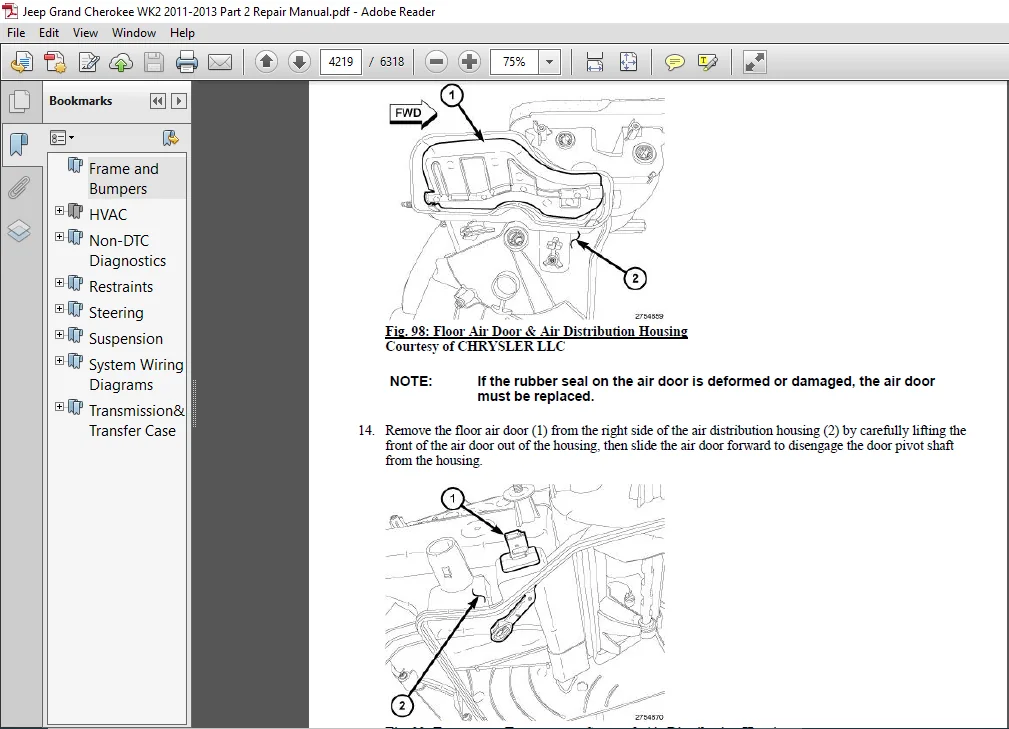 2011 Jeep Grand Cherokee WK2 Repair Manual - PDF DOWNLOAD