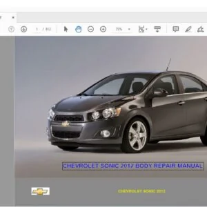 2012 CHEVROLET SONIC BODY REPAIR MANUAL