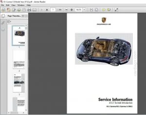 2012 PORSCHE 911 CARRERA 911 CARRERA S 991 SERVICE MANUAL