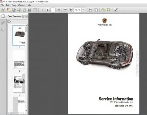 2013 PORSCHE 911 CARRERA 4 4S 991 SERVICE MANUAL