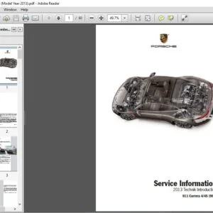 2013 PORSCHE 911 CARRERA 4 4S 991 SERVICE MANUAL