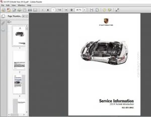 2014 PORSCHE 911 GT3 991 SERVICE MANUAL