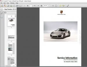 2014 PORSCHE 911 TURBO 911 TURBO S 991 SERVICE MANUAL