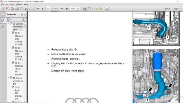 2015 Audi TT Service Manual - PDF DOWNLOAD - HeyDownloads - Manual