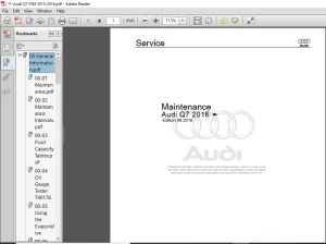 2016 Audi Q7 Service Manual - PDF DOWNLOAD