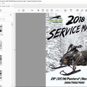 2018 Arctic Cat ZR XF M Pantera Norseman 3000 7000 9000 Service Manual - PDF DOWNLOAD
