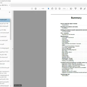 2020 Subaru BRZ Factory Service Manual - PDF DOWNLOAD