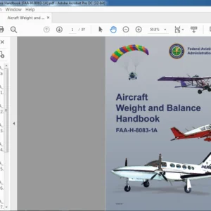 AIRCRAFT FAA H 8083 1A WEIGHT AND BALANCE HANDBOOK MANUAL