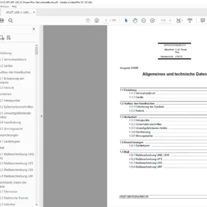 ATLET LKW U UNS UNN UHS UFS URF USS AC Power Plus Servicehandbuch - PDF DOWNLOAD (GERMAN)