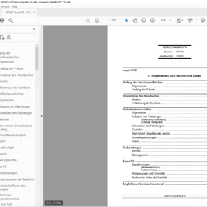ATLET Truck PS 125 PSH 160 PSH 200 Servicehandbuch - PDF DOWNLOAD (GERMAN)
