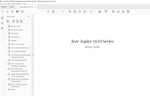Acer Aspire 1610 Series LapTop Service Guide Manual - PDF DOWNLOAD