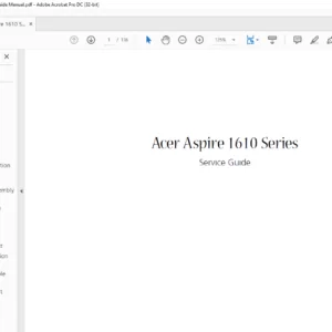 Acer Aspire 1610 Series LapTop Service Guide Manual - PDF DOWNLOAD