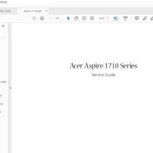 Acer Aspire 1710 Series LapTop Service Guide - PDF DOWNLOAD
