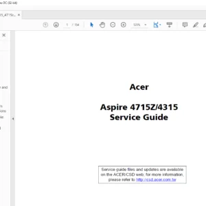 Acer Aspire 4715Z 4315LapTop Service Guide Manual -PDF DOWNLOAD