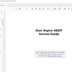 Acer Aspire 4820T laptop Service Guide manual - PDF DOWNLOAD