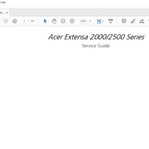 Acer Extensa 2000 2500 Series Service Guide Manual - PDF DOWNLOAD