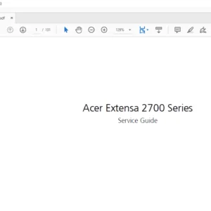 Acer Extensa 2700 Series Laptop Service Guide Manual - PDF DOWNLOAD