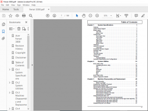 Acer Ferrari 3000 Series Laptop Service Guide Manual - PDF DOWNLOAD ...