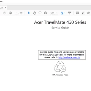 Acer TravelMate 430 Laptop Service Guide Manual - PDF DOWNLOAD