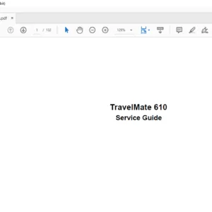Acer TravelMate 610 Laptop Service Guide Manual - PDF DOWNLOAD
