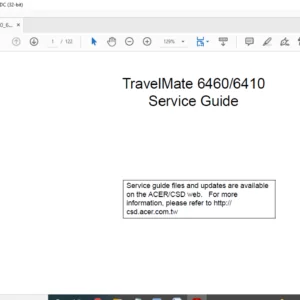 Acer TravelMate 6460 6410 Series Laptop  Service Guide Manual - PDF DOWNLOAD